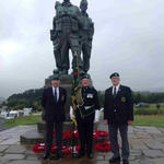 Joe, Fred and Gerry at the Memorial  30th August 2014