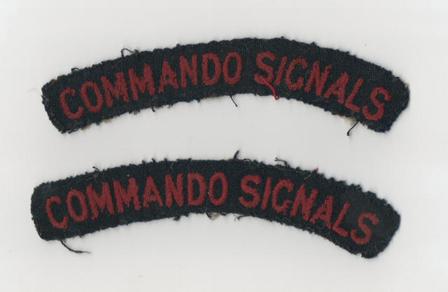 Shoulder insignia of L/Sgt Harry Bull,  2 Bde Sigs
