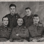 Harold Bull and his brother John, and others April 1942