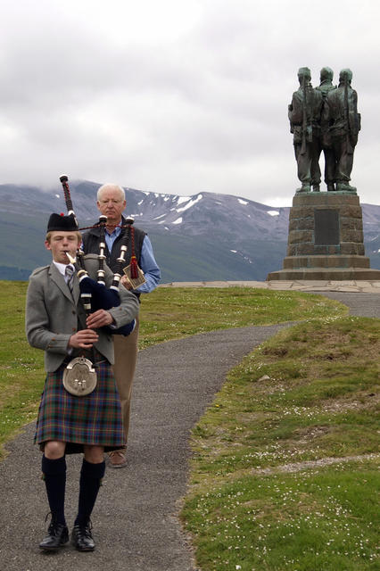 Planting ceremony for the plaque at Spean Bridge 27th June 2014