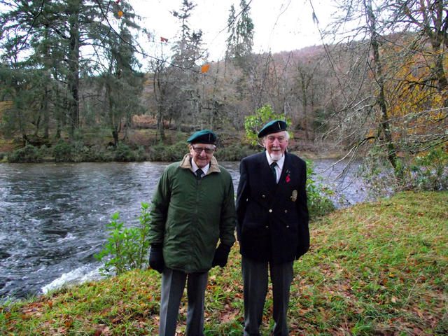 No 2 Commandos John Morris and Eric Buckmaster back at Achnacarry Nov 8th 2014