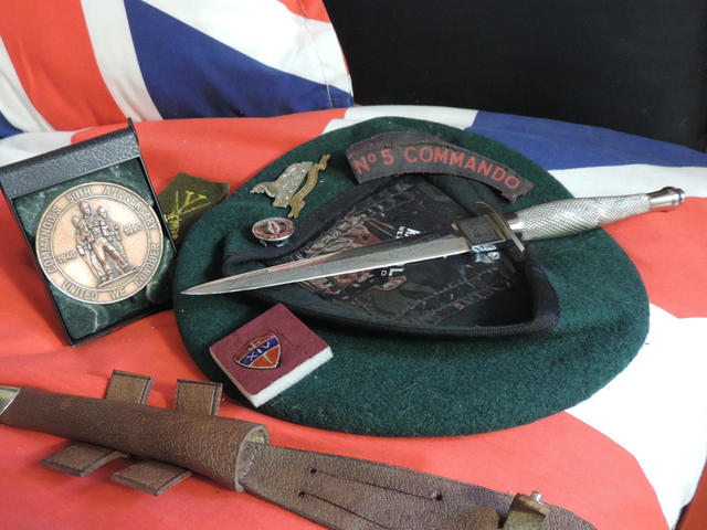 Commando items of Bob Donnison of No.5 Commando