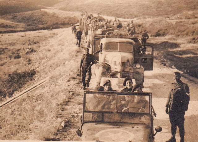No 9 Commando 1 troop, en route Salonika-Drama November 1944
