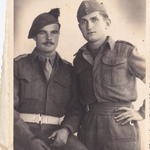 Lt Angus Ferguson No 9 Cdo. and Greek army liaison officer, Drama,Nov.1944