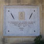 Plaque in honour of 3 Commando Brigade Ta'Braxia Cemetery Malta