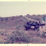 U.S. tanks visiting the 79 Commando Light Bty Gun Position