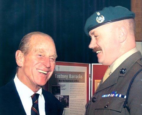Prince Phillip and RSM George Forster, Corps' RSM and SBS