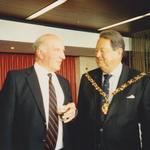 Bing Crosbie with the Lord Mayor of Perth
