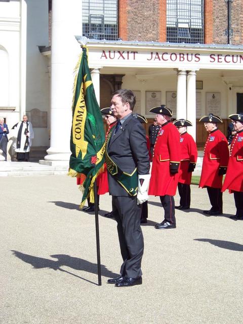 David Davies and The CVA Standard on Parade