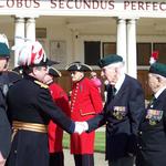 The Reviewing Officer is introduced to Eric Buckmaster No 2 Cdo