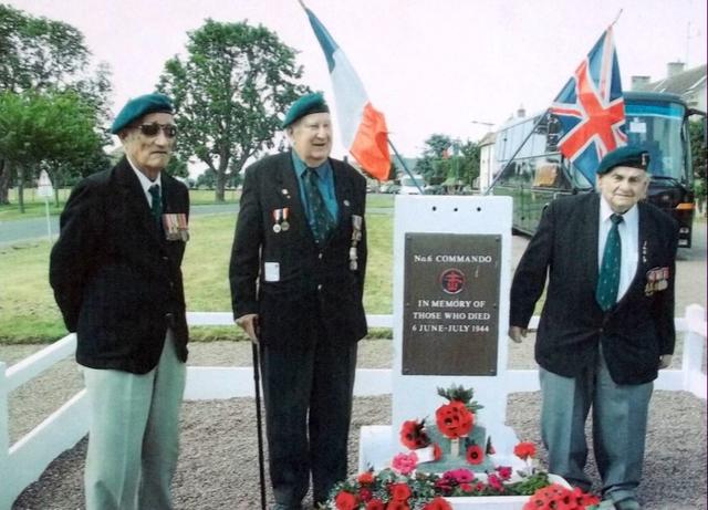Roy Suzuki, Harold Nethersole (centre), and Harry Ritter (right), 2004, Normandy