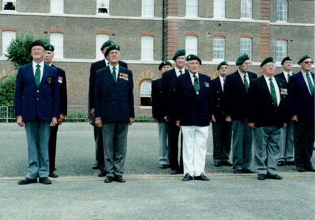 Veterans on parade.