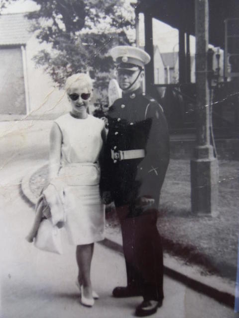 Alex with his wife whilst in Kings Squad ITCRM Apr 1961