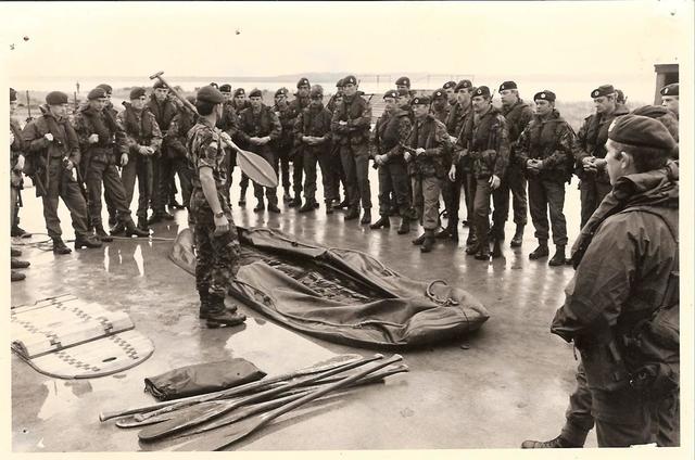 Amphibious training in the early 1980s for 300 & 301 Troops