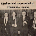 Newspaper clipping Hugh Hunter, J. Colvin, Pat Porteous VC, Bill Boucher-Myers DSO, Jim Bishop.