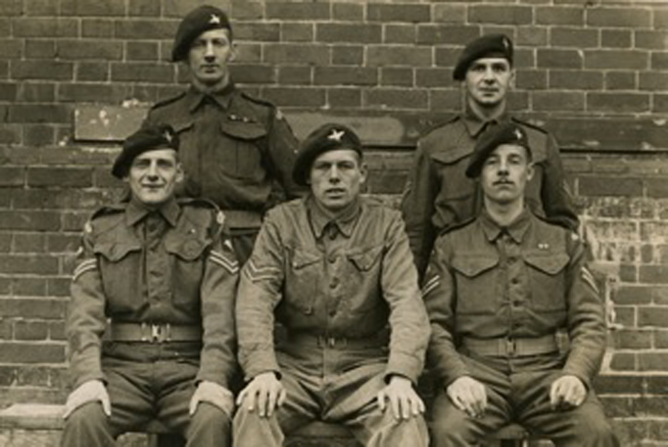 Edward Arnold Tucker (rear left) and others