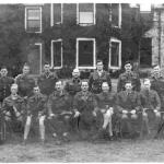Lt. Col. Howard, Instructors, and staff 1942 at STC Lochailort