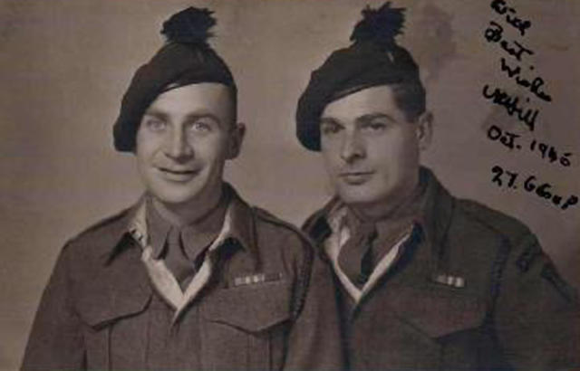 Gnrs. Frank Oram and V. Hill Oct 1945 Germany