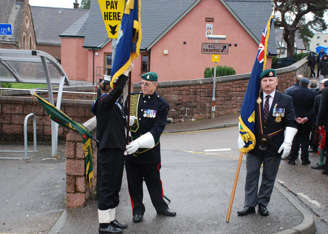 Drill before start of Parade Fort William 8th Nov 2015