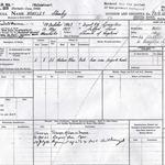 Service record entry for Mne. Stanley Worsley (1)