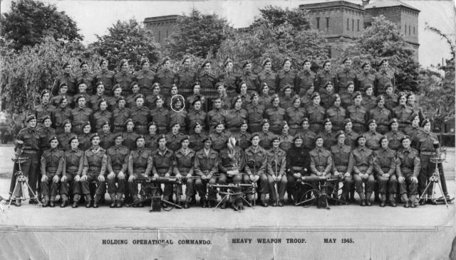 Heavy Weapon Troop, Holding Operational Commando, May 1945