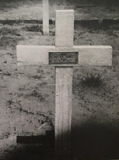 The Grave of L/Cpl Ronald James Lines
