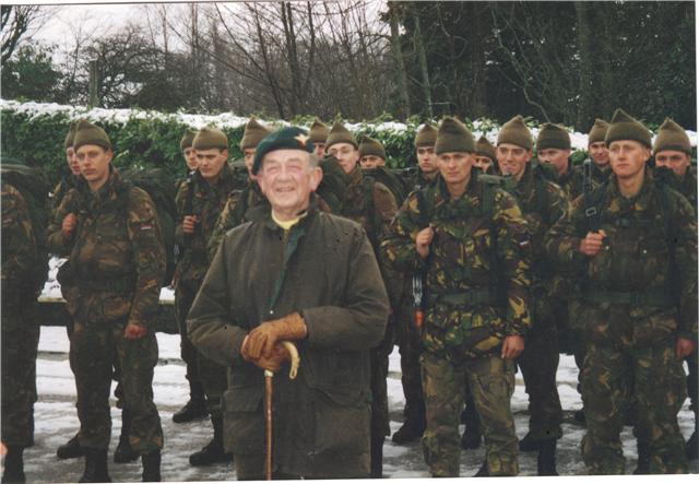 Niall Thomson and recruits from Dutch Elementaire Commando Opleiding  (Elementary Commando Course).