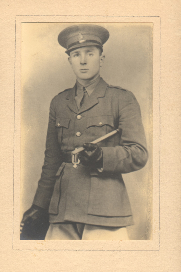 Captain Nicholls as a cadet at Woolwich in 1935