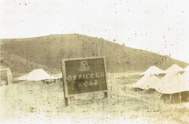 Officers Mess sign circa 1948-50.