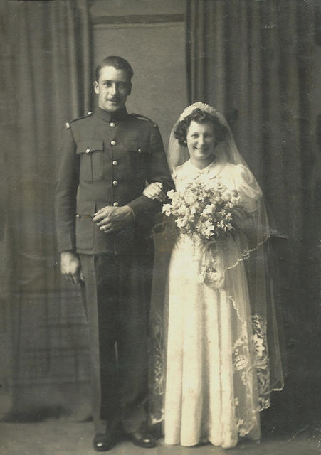 Patrick and Margaret on their wedding day