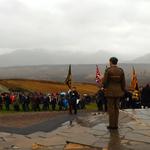 Colour Party & Veterans March On.