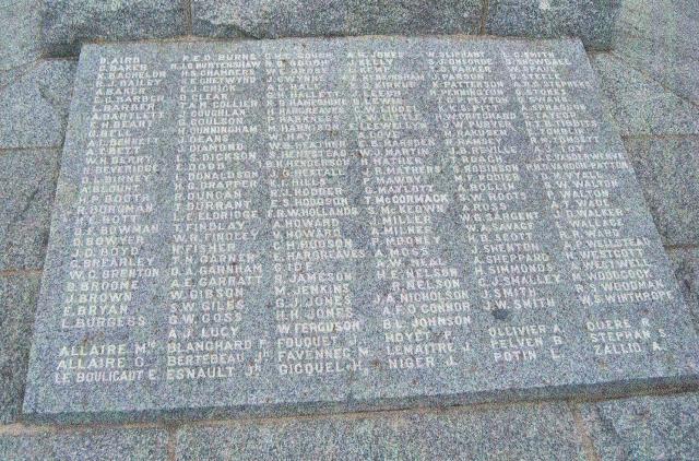 St Nazaire Roll of Honour