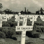 Graves at Bayeux War Cemetery inclding that of Sgt Begbie