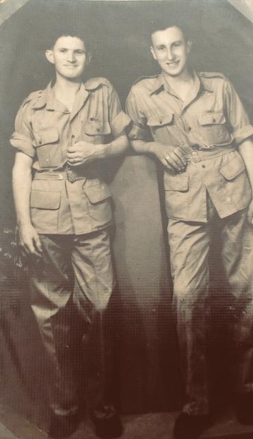 Pte Sheard (left) and another