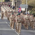 Commando Gunners homecoming in Plymouth 18th April 2009.