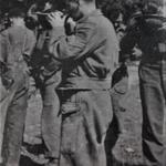 Taking a drink. Commando PoWs captured at Dieppe.