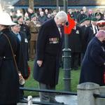 David Justice Lays The Wreath on behalf of The CVA, London Branch