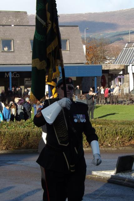 National Standard Bearer, Fred Davies, Marches Off.