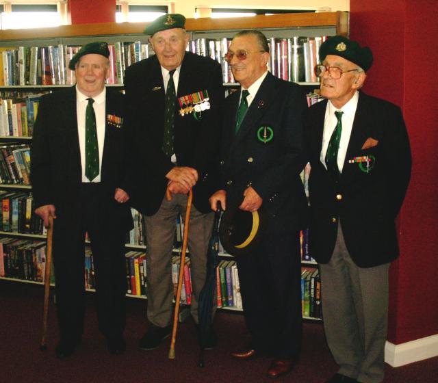 Plaque unveiling ceremony at Irvine Sept. 2003