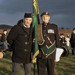 Colour Party Marshall & Fred Davies, CVA National Standard Bearer.