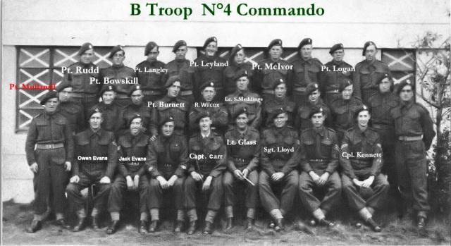 No.4 Commando B Troop Bexhill 1944.(with names)