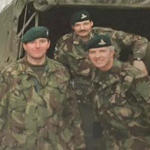 Ron Hanna (left) and others 289 Cdo. Bty. RA