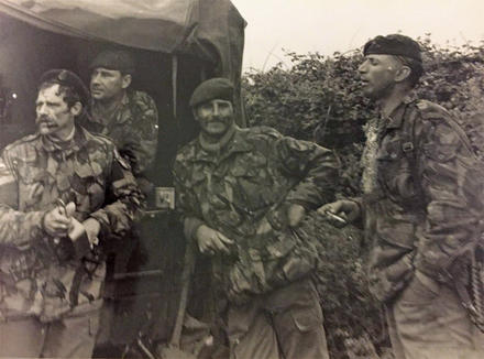 Ron 3rd from Left) and others, 289 Cdo Bty.RA
