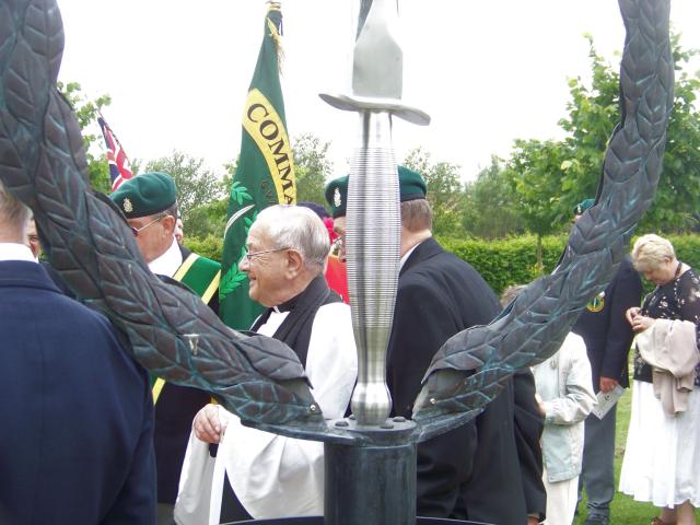 The Service at The CVA Memorial