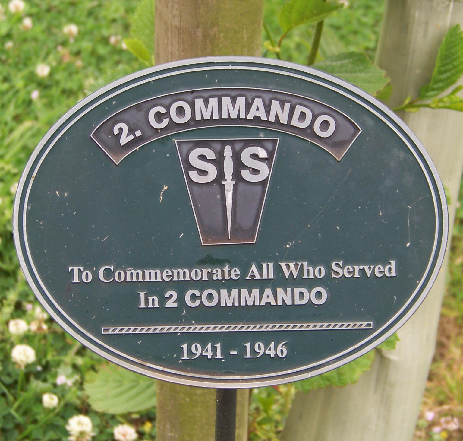 No.2 Commando Memorial Plaque at Alrewas