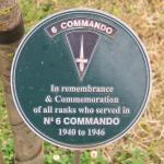 No.6 Commando Memorial Plaque at Alrewas