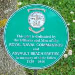 RN Cdos & Assault Beach Parties Memorial Plaque at Alrewas