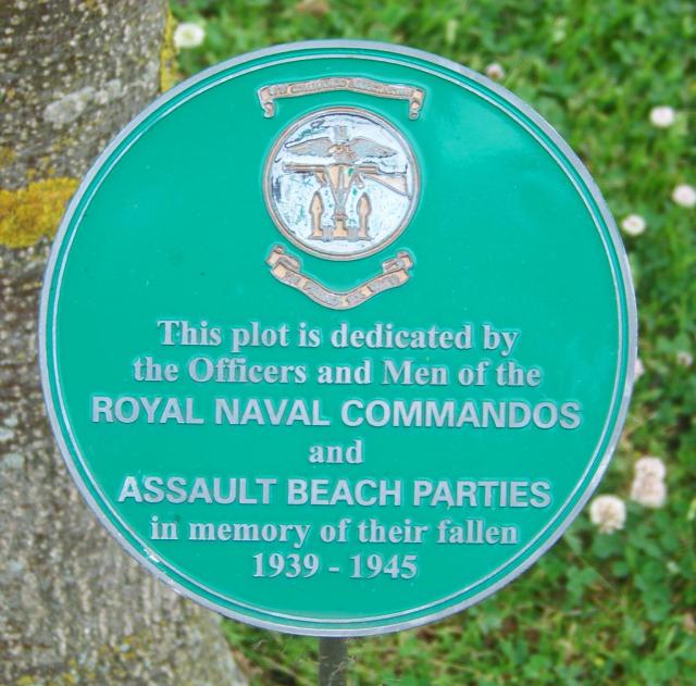 Alrewas Memorial Plaque; RN Cdos & Assault Beach Parties