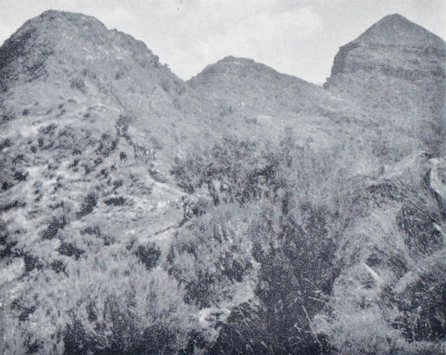 The terrain at Amba Alagi