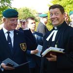 James 'Sammy' Allan, Ernie Brown and Padre Darren Middleton